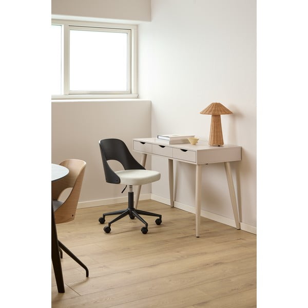 Melns/bēšs biroja krēsls Lucy – Actona-image-1