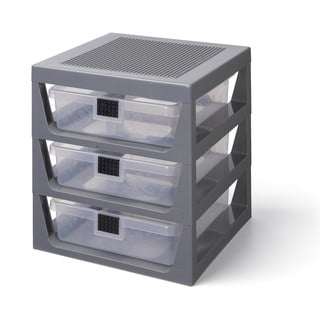 Pelēks organizators ar 3 atvilktnēm Storage - LEGO®