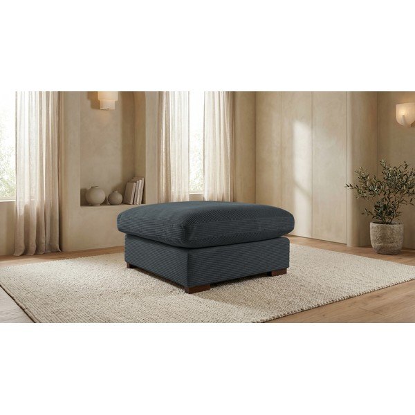 Pelēks velveta pufs Comfy – Scandic-image-1