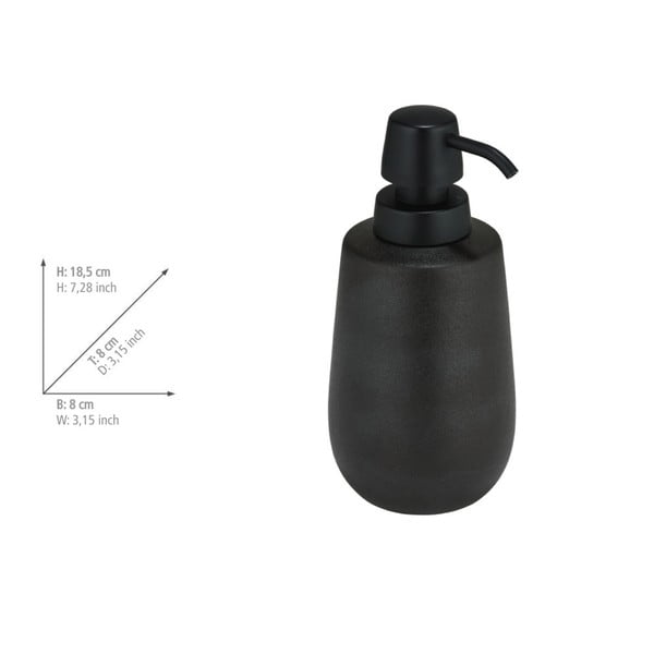 Melns keramikas vannas istabas piederumu komplekts Nerno – Wenko-image-4