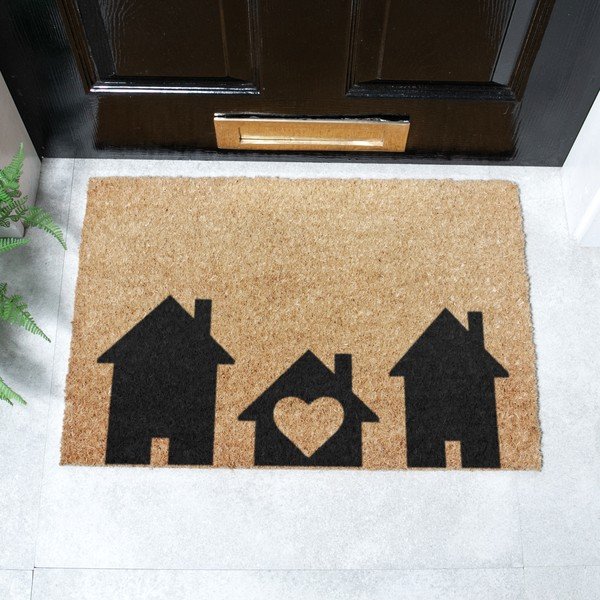 Kokosšķiedras kājslauķis 40x60 cm Home Is Where the Heart Is – Artsy Doormats-image-2