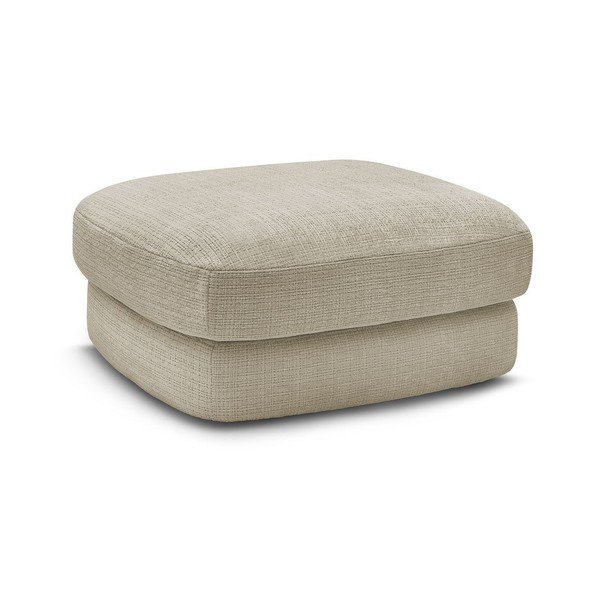 Bēšs kāju soliņš no šenila auduma Leonore – Bobochic Paris