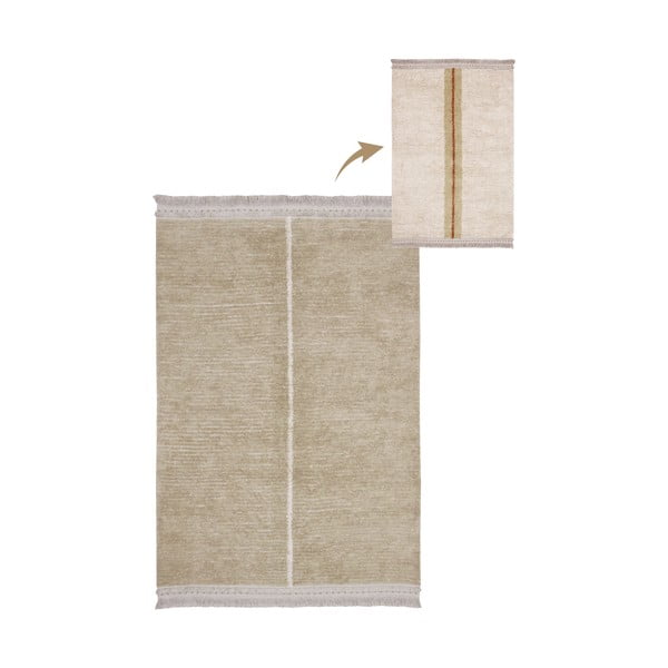 Bēšs kokvilnas paklājs 170x240 cm Duetto Sage – Lorena Canals