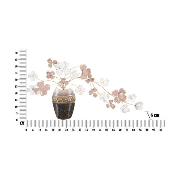 Metāla sienas dekors Mauro Ferretti Vase, 87,5 x 46 cm-image-2