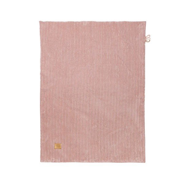 Rozā velveta bērnu sega 100x77 cm – Meowbaby