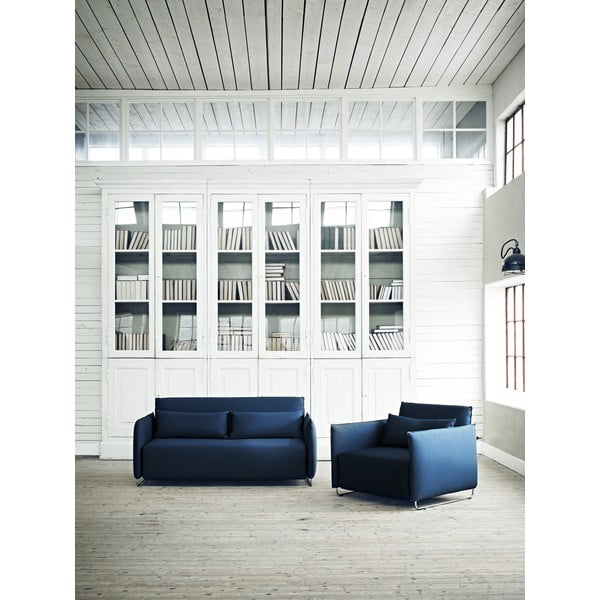 Tirkīzzils izvelkamais atpūtas krēsls Softline Cord-image-4