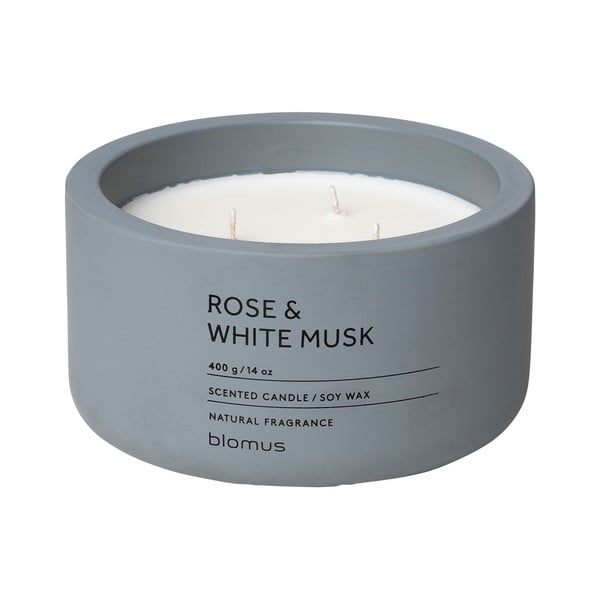 Aromātiskā sojas vaska svece degšanas laiks 25 h Fraga: Rose and White Musk – Blomus
