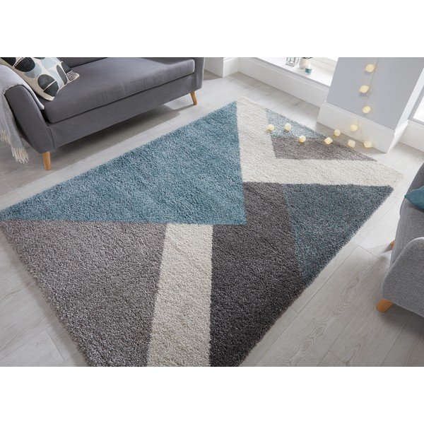 Zilpelēks paklājs Flair Rugs Zula, 120 x 170 cm-image-4