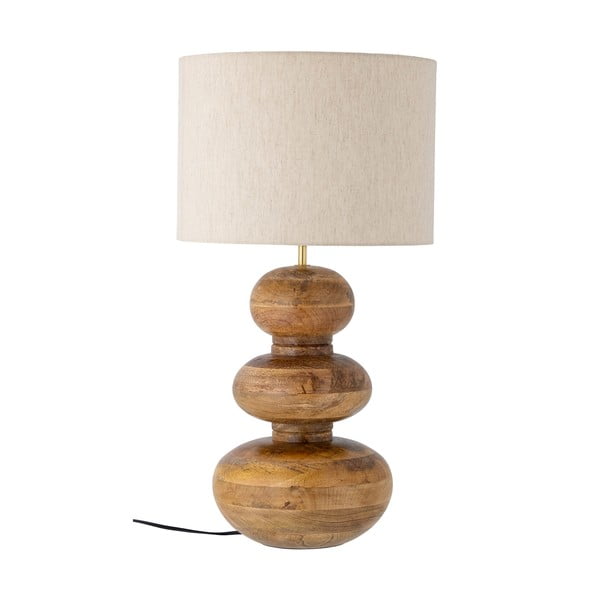 Brūna galda lampa ar auduma abažūru (augstums 66 cm) Diwa – Bloomingville