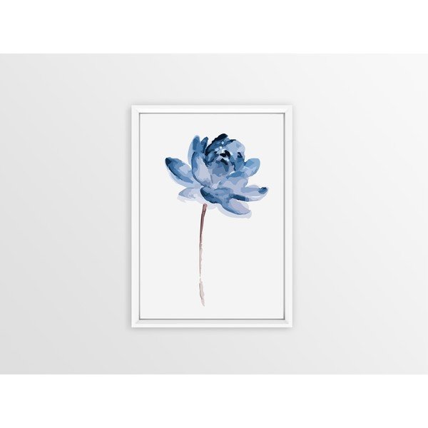 Sienas glezna rāmī Piacenza Art One Blue Flower, 23 x 33 cm