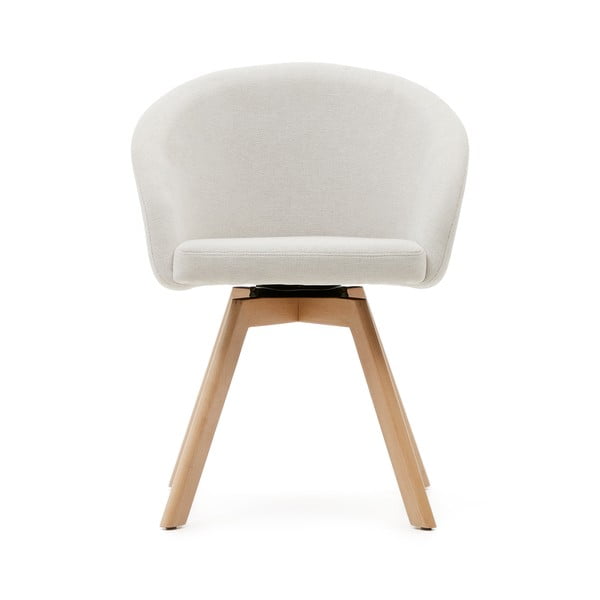 Krēmkrāsas polsterēts ēdamistabas krēsls Marvin – Kave Home-image-4