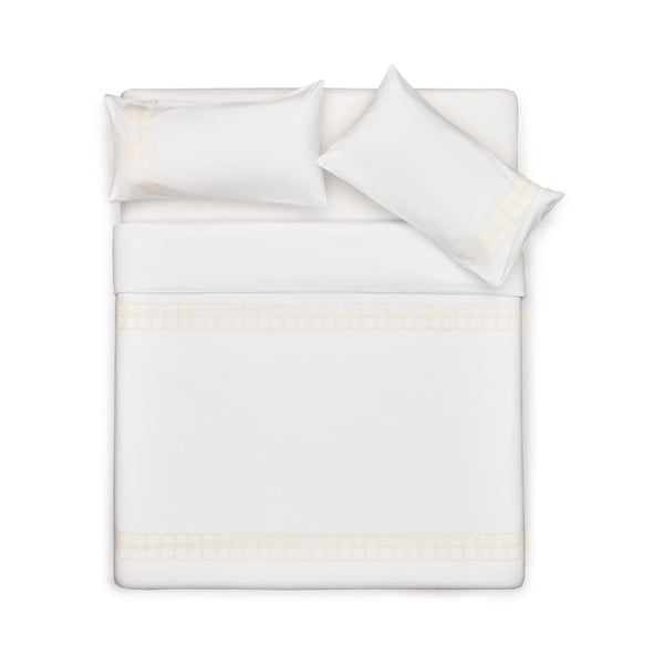 Balta divguļamā gultas veļa no kokvilnas perkala 220x240 cm Teia – Kave Home