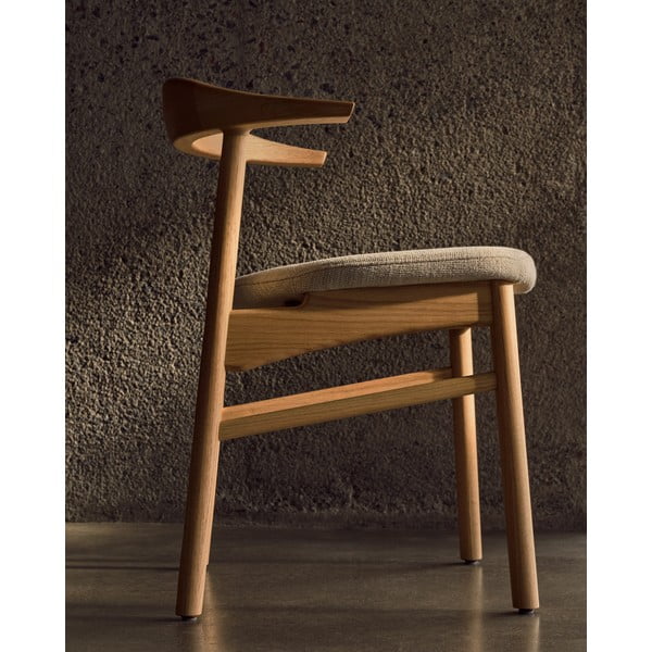 Bēšs/dabīga toņa pusdienu krēsls Timons – Kave Home-image-4