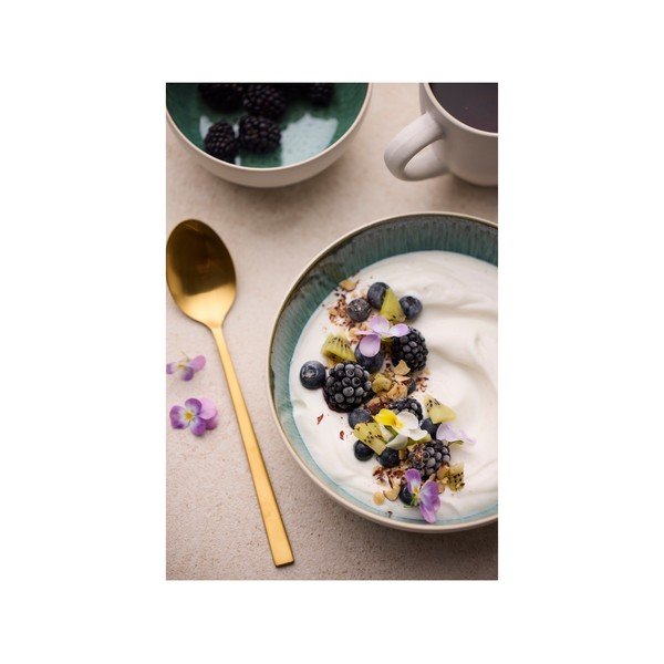 Balta/zaļa akmensmasas bļodiņa 850 ml Gastro White/Green – Bitz-image-4