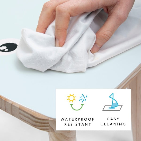 Zils bērnu krēsls no priedes masīvkoka Little Nice Things Bunny-image-3