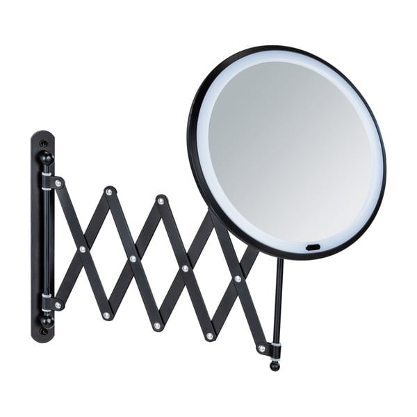 Kosmētikas spogulis ar gaismu/palielināmais (5x) ø 20 cm Barona – Wenko-image-1