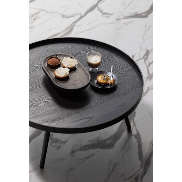 Melns kafijas galdiņš WOOOD Mesa, Ø 78 cm-image-1
