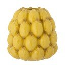 Dzeltena akmensmasas ar rokām apgleznota vāze (augstums 22 cm) Limone – Bloomingville