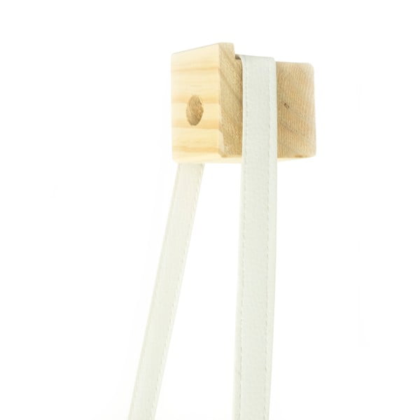 Egles koka puķu pods ar baltu piekaramo siksnu Surdic Colgantes, 17 x 62 cm-image-2