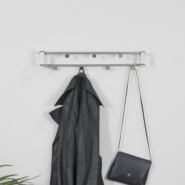 Sudraba krāsas metāla sienas pakaramais 60 cm Rex – Spinder Design-image-1