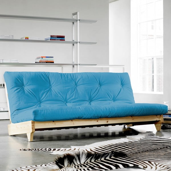 Dīvāns gulta Karup Fresh Natural/Horizon Blue