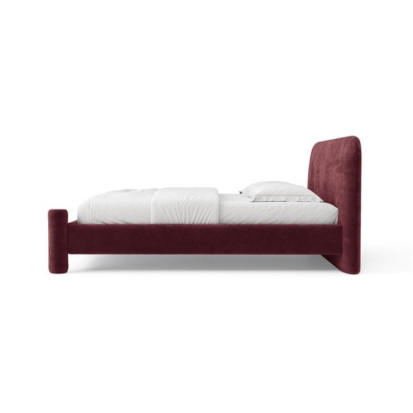 Brūna polsterēta divvietīga gulta ar redelēm 180x200 cm Vera – Micadoni -image-3