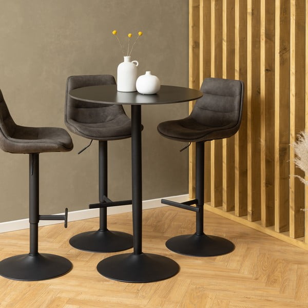 Tumši zaļš ar regulējamu augstumu bāra krēsls (sēdekļa augstums 86 cm) Adisa – Actona-image-1