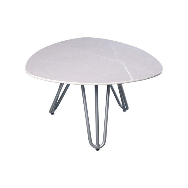 Dārza sānu galdiņš ar akmens galda virsmu 68x67,5 cm Emilia – Garden Pleasure