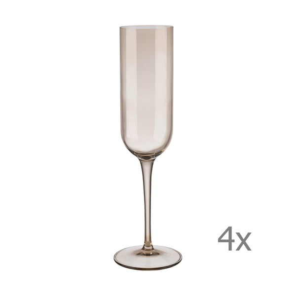 4 brūnu šampanieša glāžu komplekts Blomus Mira, 210 ml