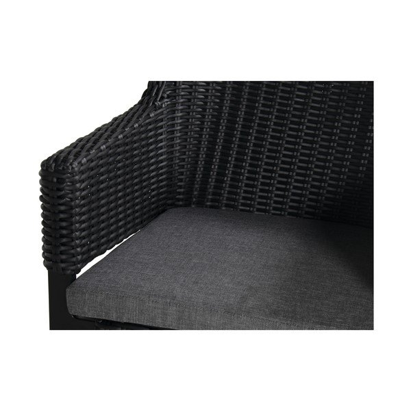 Melns plastmasas dārza krēsls Cairo – Hartman-image-4