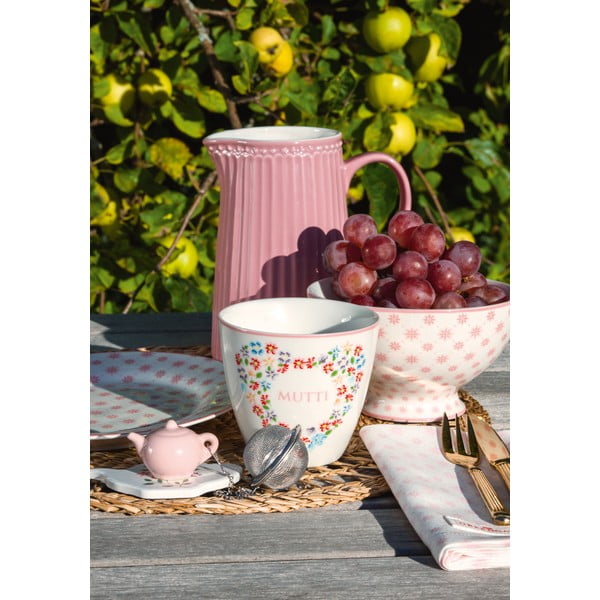 Rozā porcelāna deserta šķīvis Green Gate Laurie, ø 20,5 cm-image-1