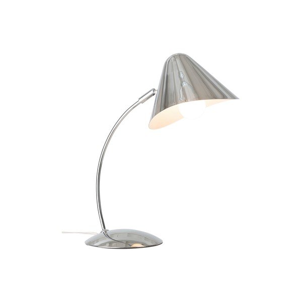 Spīdīgas sudraba krāsas tērauda galda lampa ar saliekamu konstrukciju (augstums 40 cm) Nathan – Ellos Home-image-3
