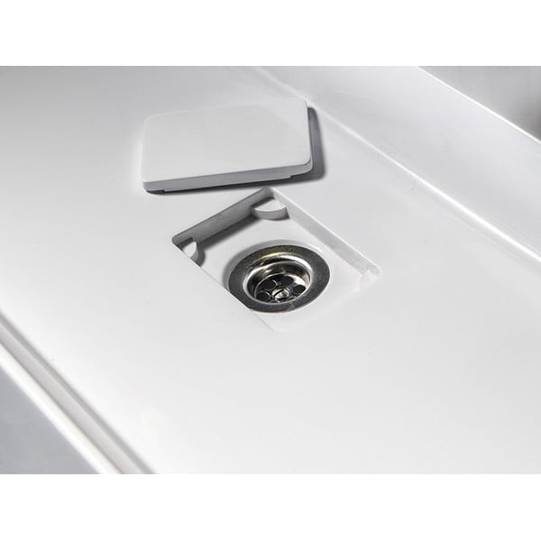 Balta dubultā izlietne no minerālu kompozītmateriāla 96x44 cm Godiva – Sapho-image-3