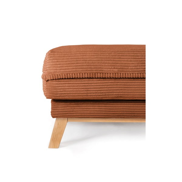 Oranžs velveta kāju soliņš Tori – Bonami Selection-image-3