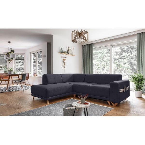 Antracīta pelēks salokāms/ar uzglabāšanas vietu stūra dīvāns (ar kreiso stūri/L veida) Classy Sophie – Miuform-image-3