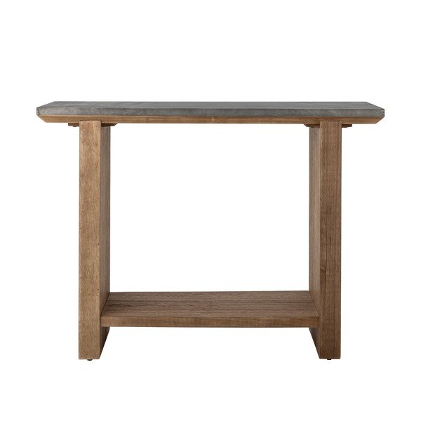 Dabīga toņa konsoles galds ar metāla virsmu 40x110 cm Riva – Bloomingville-image-2