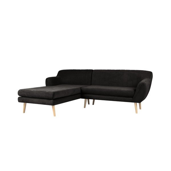 Melns trīsvietīgs dīvāns ar kreiso stūri Mazzini Sofas Sardaigne-image-3