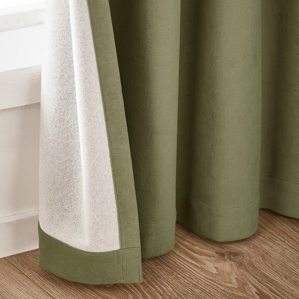 Haki gaismu necaurlaidīgi aizkari (2 gab.) 117x229 cm Wilson – Catherine Lansfield-image-2