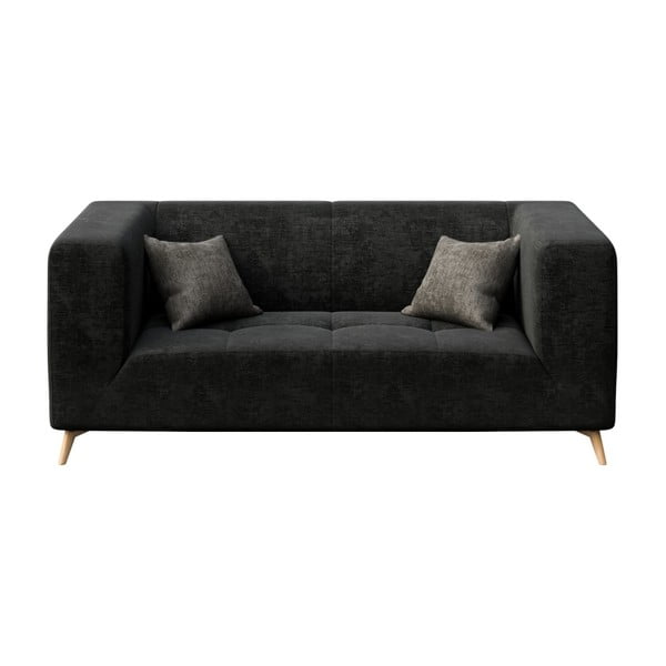 Melns dīvāns MESONICA Toro, 187 cm