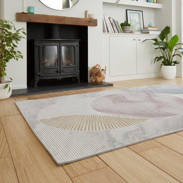 Gaiši zils/gaiši rozā paklājs 160x230 cm Creation – Think Rugs-image-2