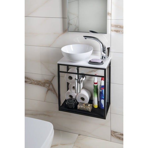 Balta keramikas apaļa izlietne ø 28 cm Aster – Sapho-image-3