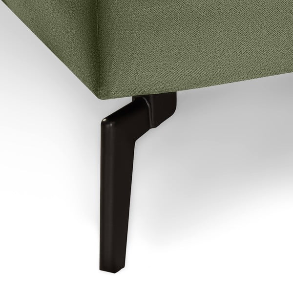 Zaļš samta izlaižams stūra dīvāns ar glabāšanas vietu Bonami Selection Fira, labais stūris-image-4