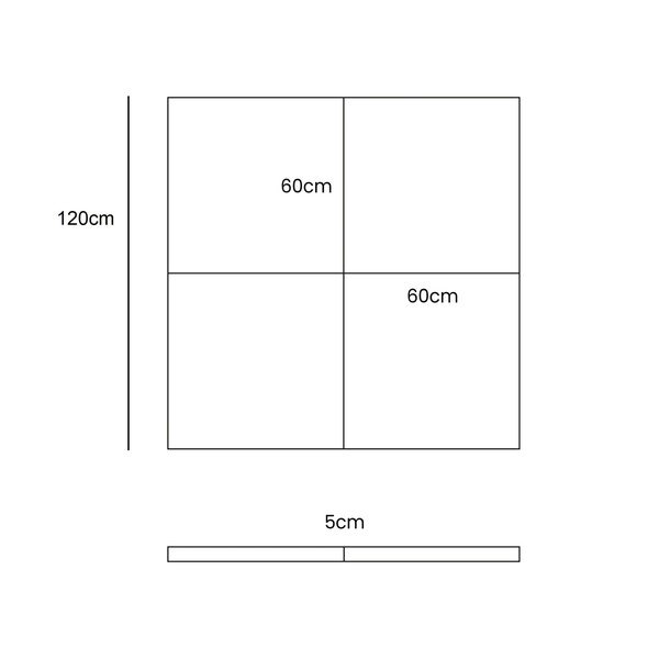 Tirkīzzils bērnu rotaļu paklājiņš 120x120 cm – Meowbaby-image-1
