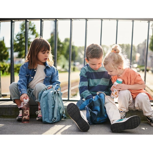 Balta/gaiši rozā bērnu pudele 400 ml Flowers & butterflies – Mepal-image-4