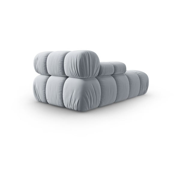 Gaiši zils samta zvilnis (ar kreiso stūri) Bellis – Micadoni Home-image-4