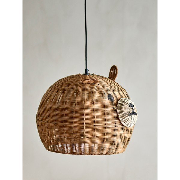 Brūns abažūrs bērniem ø 40 cm Lilu – Bloomingville Mini-image-2