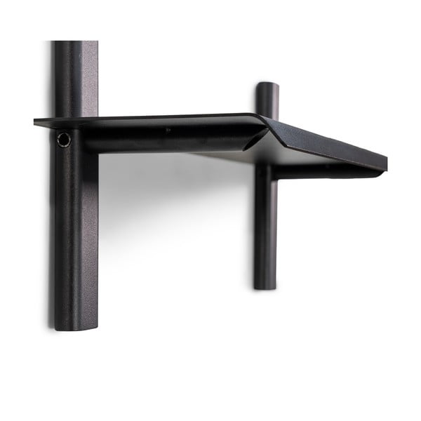 Melns metāla sienas plaukts 60 cm Hola – Spinder Design-image-3