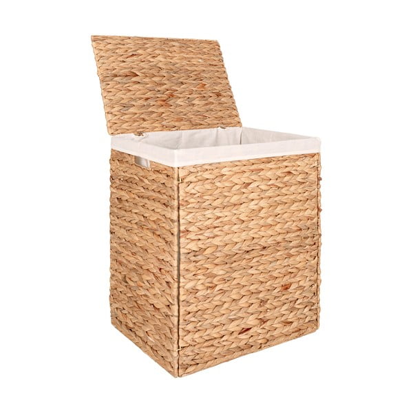 Dabīga toņa veļas grozs no ūdens hiacintes Passo – House Nordic-image-2