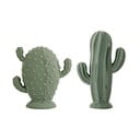 2 zaļu dekoratīvo statuju komplekts Bloomingville Cactus