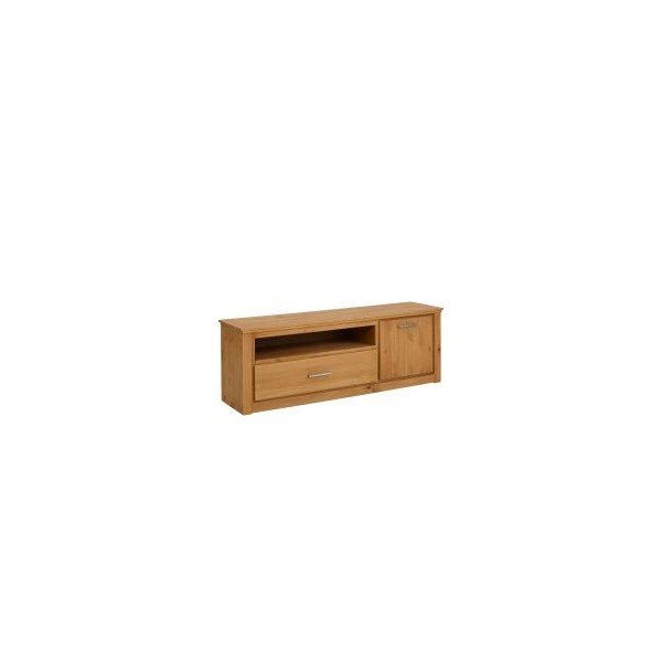 Dabīga toņa TV galdiņš no priedes koka 160x55 cm Celia – Støraa-image-1